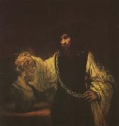REMBRANDT Harmenszoon van Rijn Aristotle Contemplating the Bust of Homer (mk08) Spain oil painting artist
